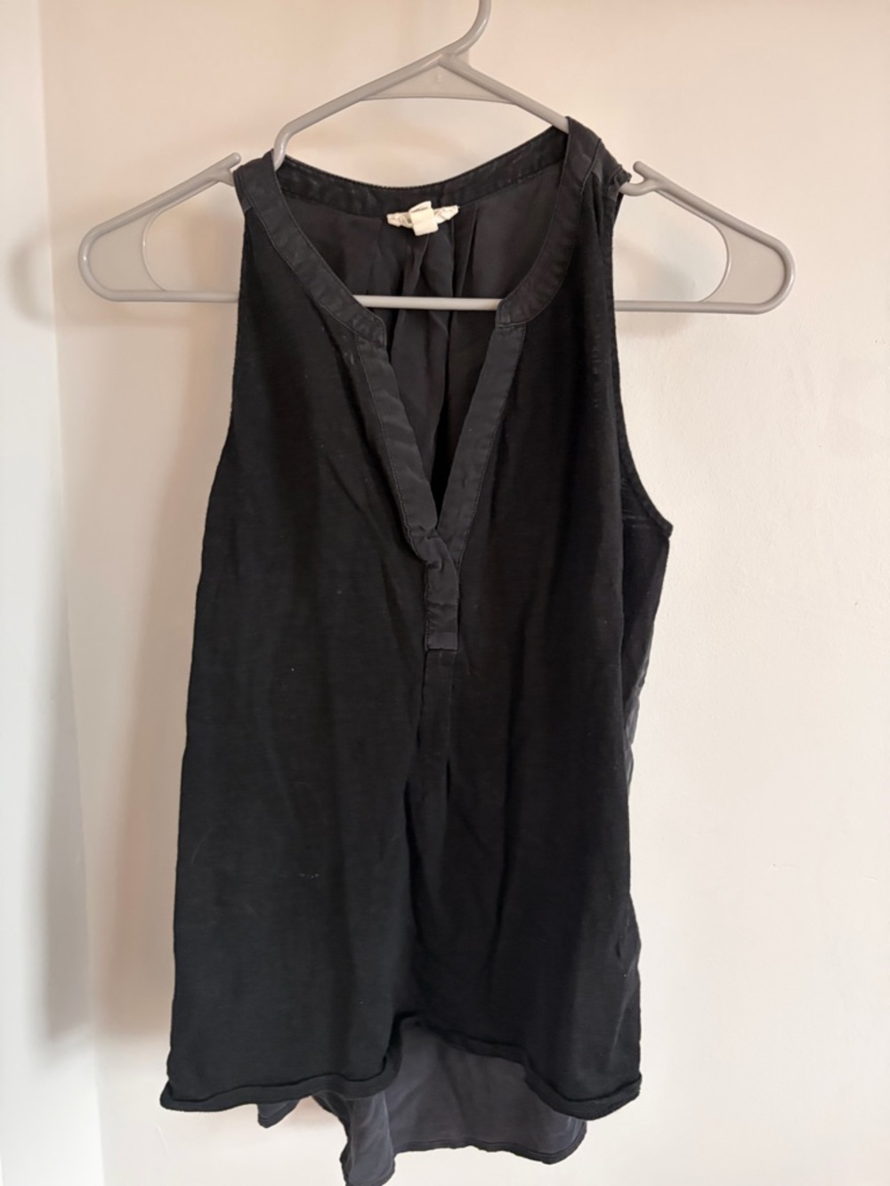 Black Sleeveless V-Neck Women’s Top